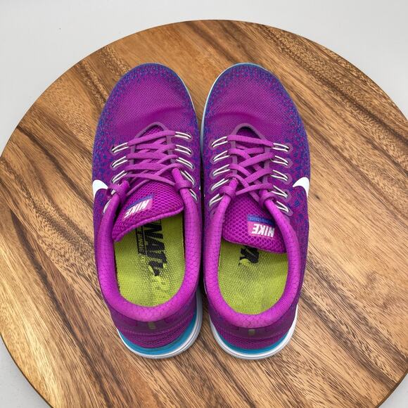 Nike Free RN Distance Shoes Womens Size 9 Purple Running Comfort Walking Sneaker - Picture 5 of 8